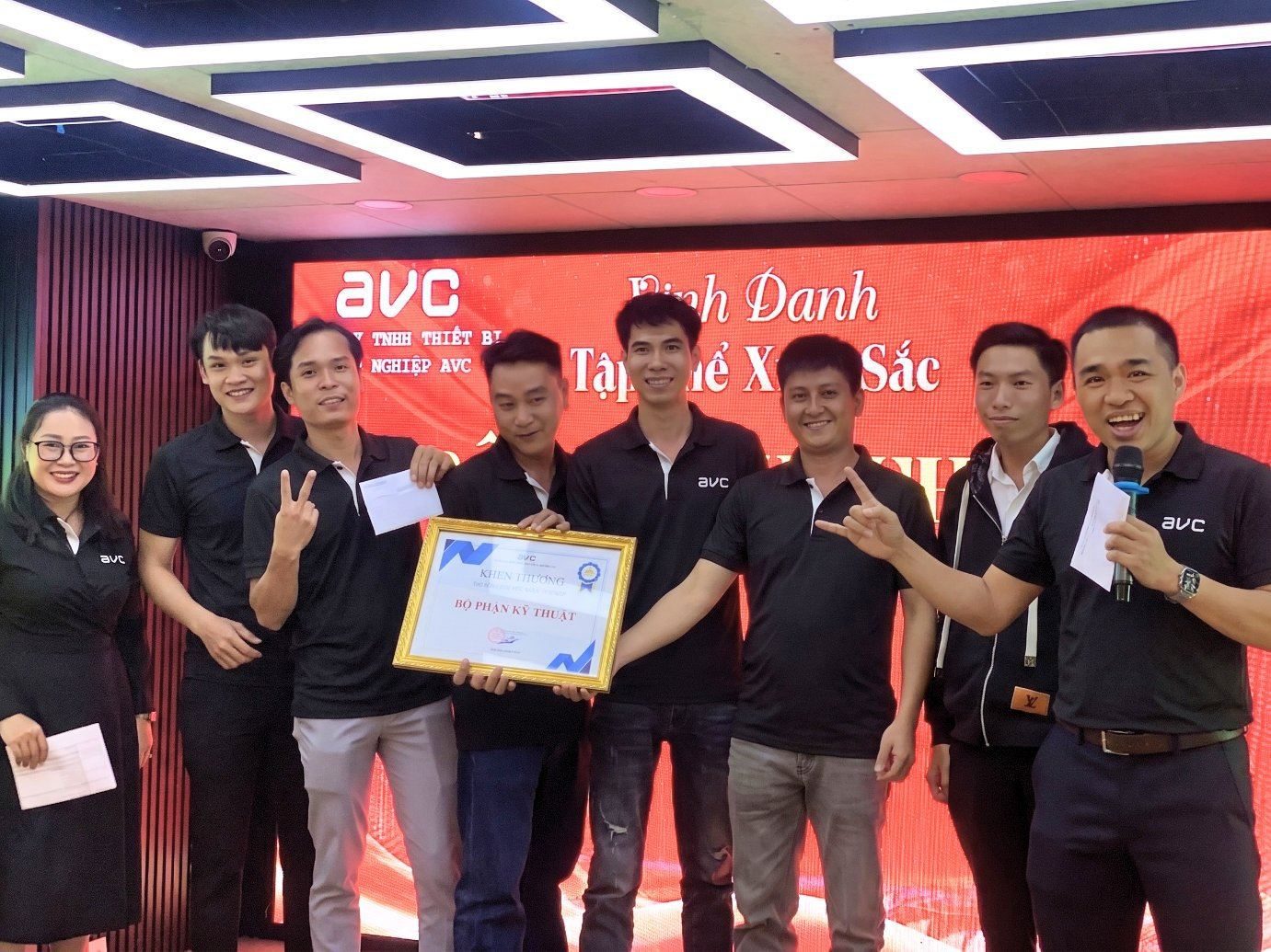 AVC commercial kitchen team receiving industry recognition