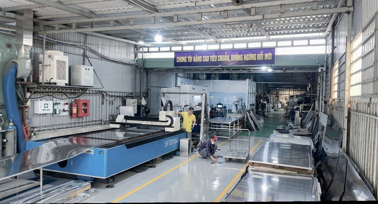 AVC stainless steel factory with CNC laser cutting for kitchen equipment