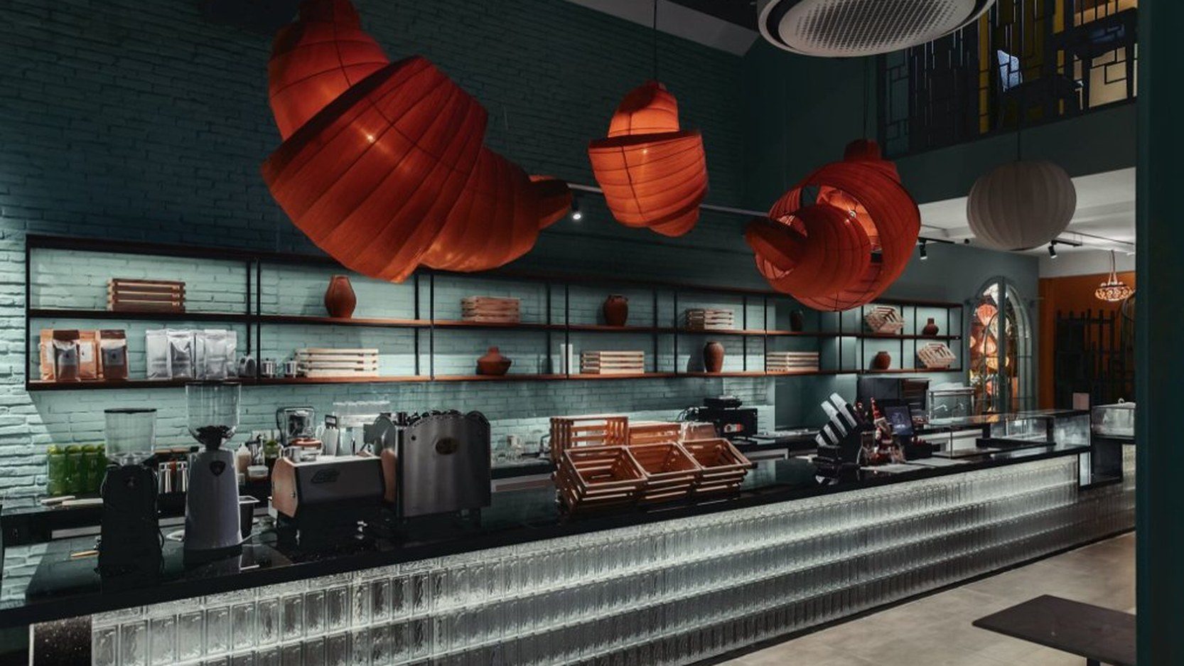 Café'In Thao Dien — AVC storefront and completed kitchen, 55A Ngo Quang Huy, Thao Dien, Thu Duc, Ho Chi Minh City