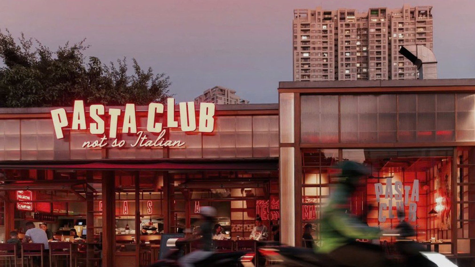 Pasta Club — AVC storefront and completed kitchen, 125 Hai Ba Trung, Saigon, Ho Chi Minh City