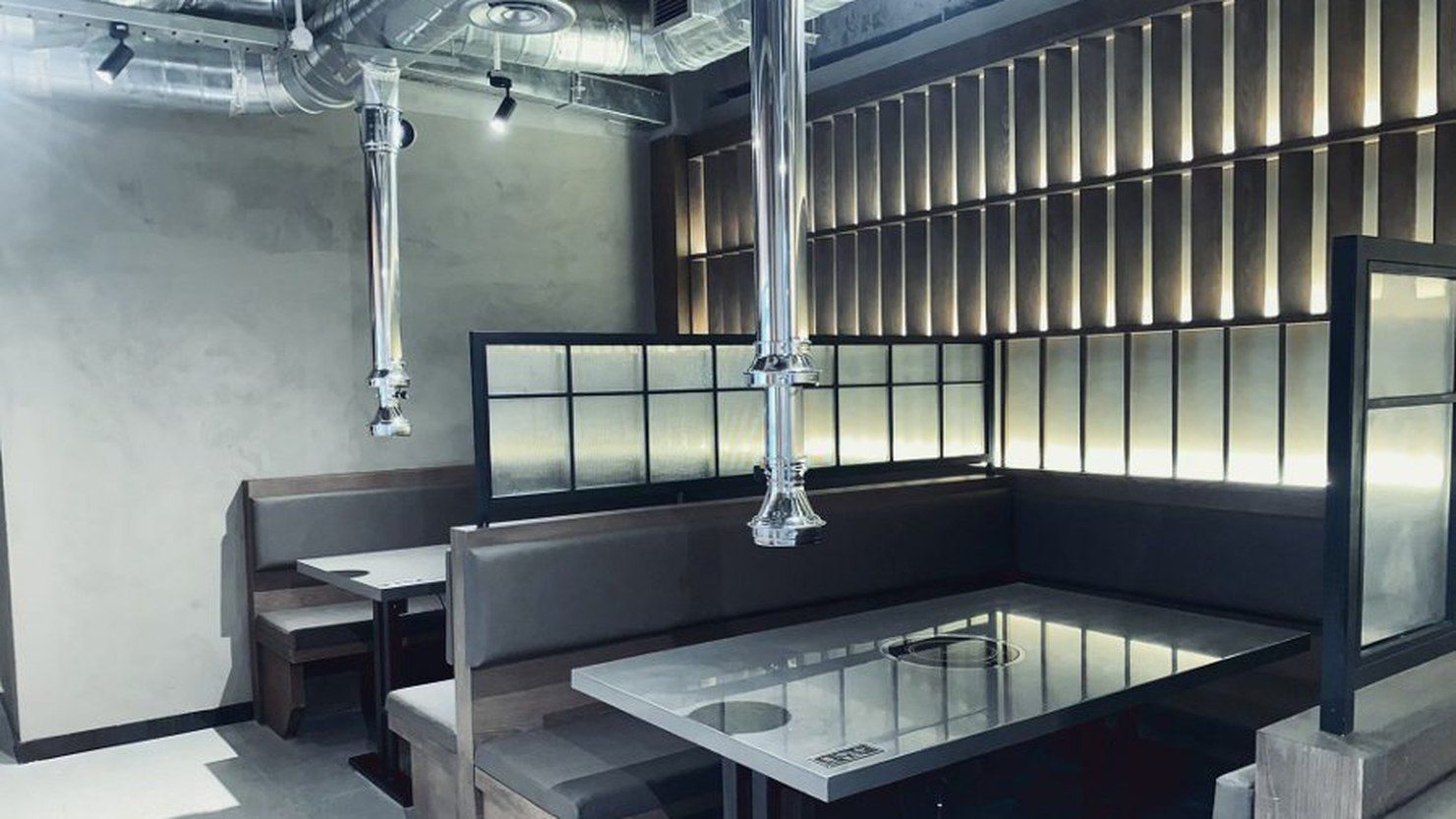 Sansung Korean BBQ — AVC storefront and completed kitchen, 3 Le Thanh Ton, District 1, Ho Chi Minh City